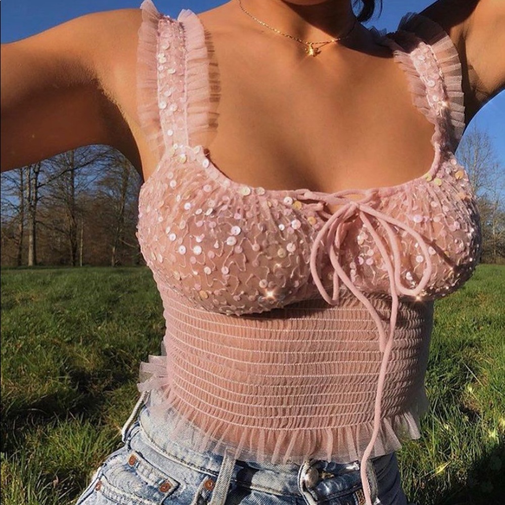 Dyspnea Frills and Thrills Cami in Small.